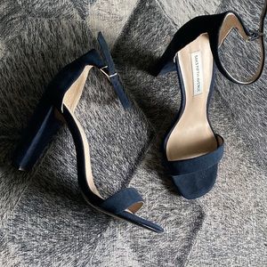Saks Fifth Avenue blue suede sandals - BRAND NEW with tags - size 5